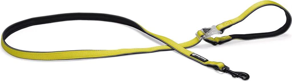 Laisse LED Nylon Jaune Haute Visibilité Beeztees Parinca Premium L