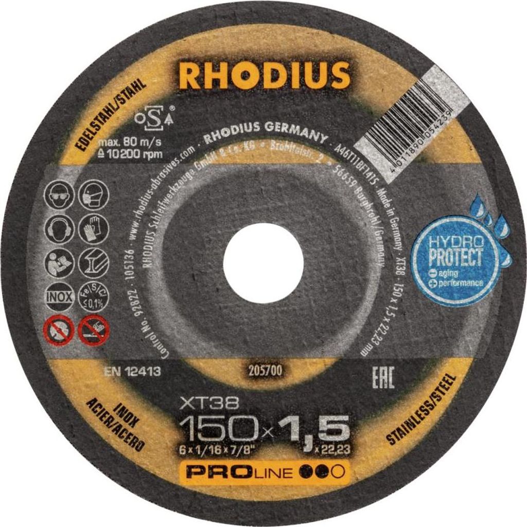 RHODIUS Extra tenký řezný kotouč XT38 150 x 1,5 x 22,23 Obrázek produktu 
