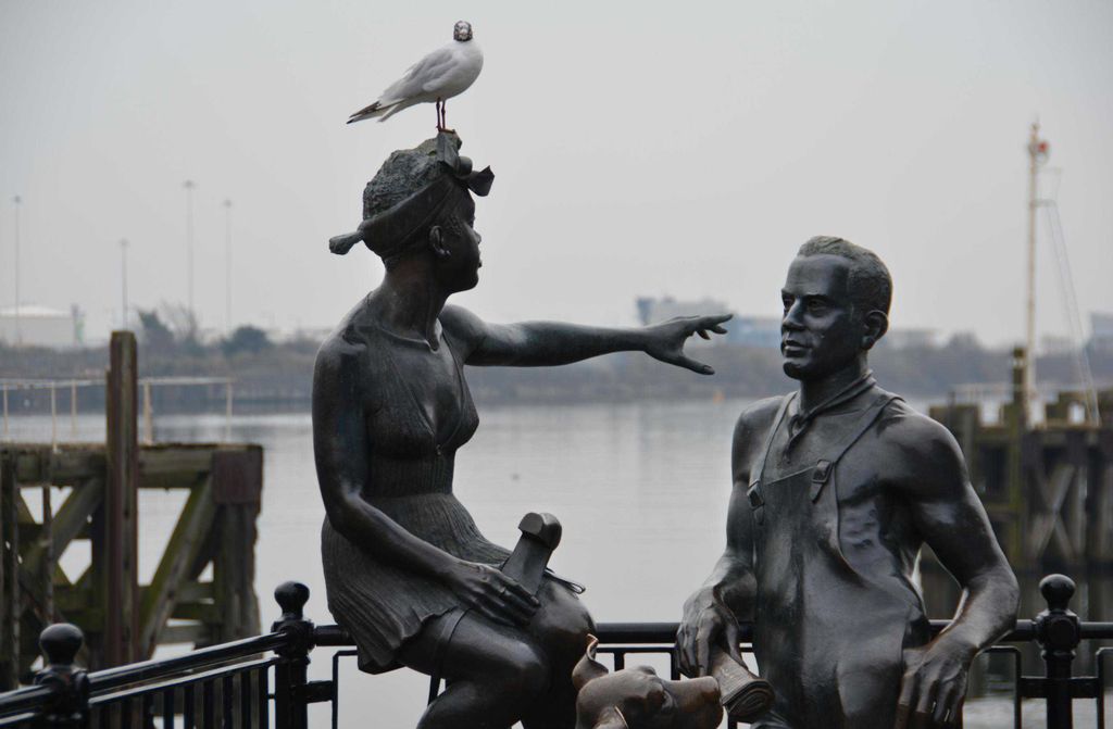 hansepuzzle 11432 - Möwe auf Kopf Puzzle, 500 Teile, Orte, 46,0 x 30,0cm mit hochwertiger Aufbewahrung, Kartonbox und wiederverschließbarem Beutel