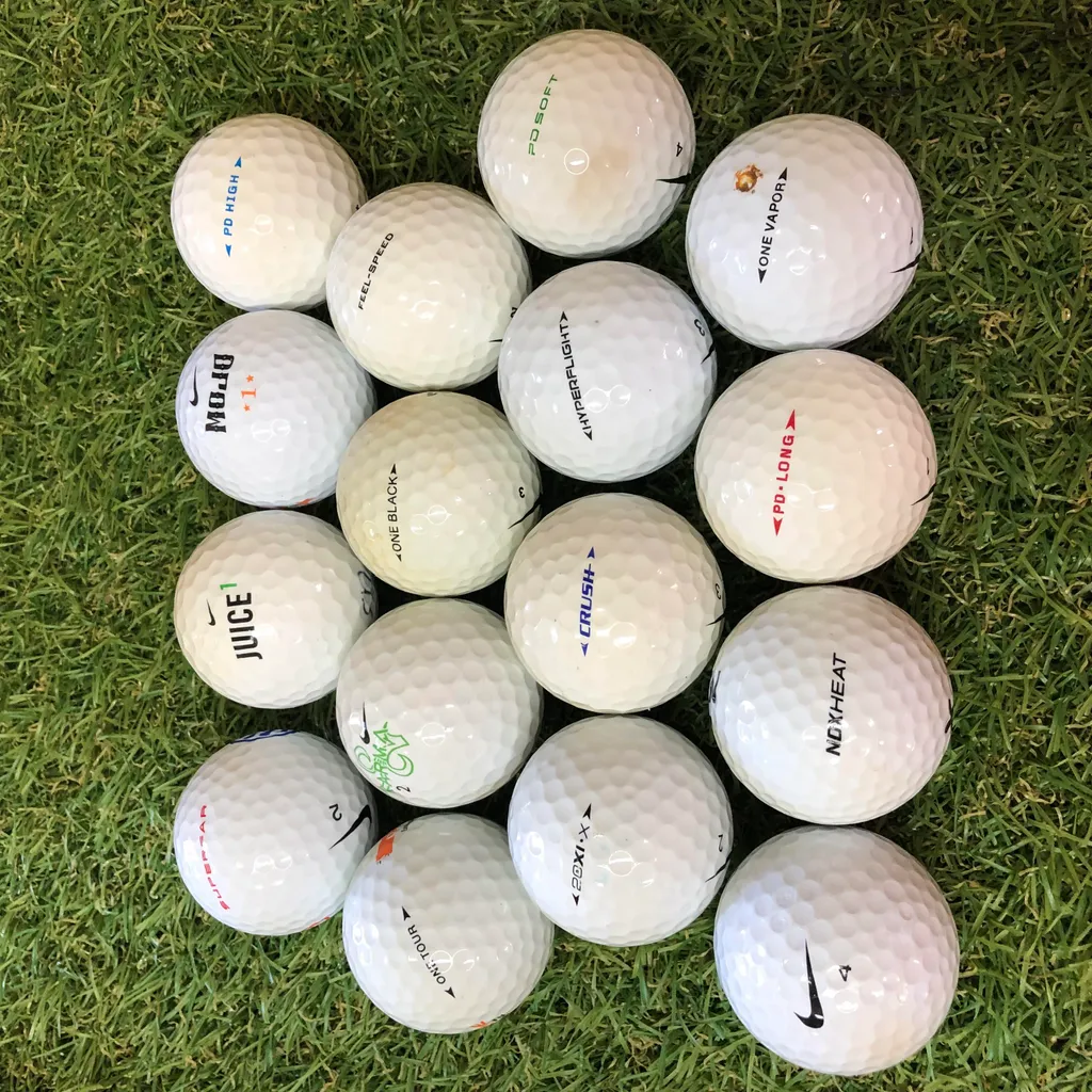 Nike Mix Balles de Golf de Qualité Supérieure AAA/AA Finition Blanche