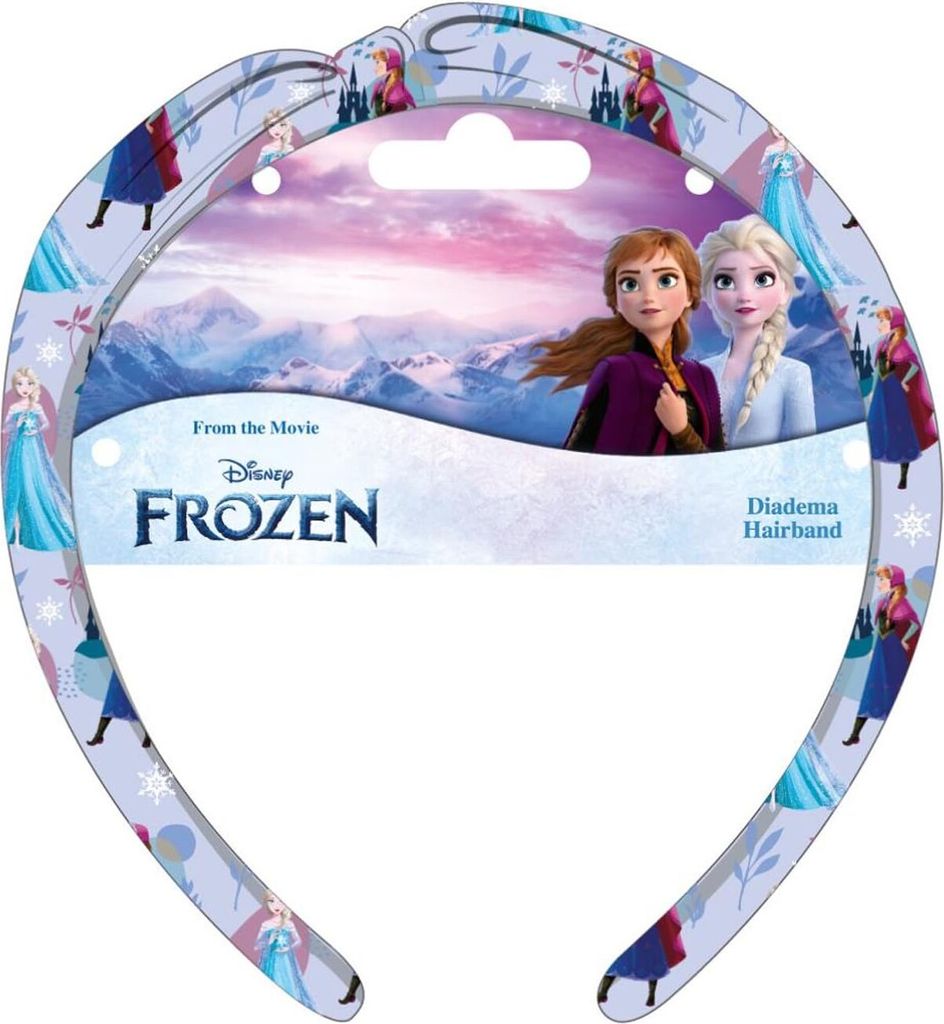 Cerchietto per capelli Disney Frozen infantile con disegno Immagine del prodotto 
