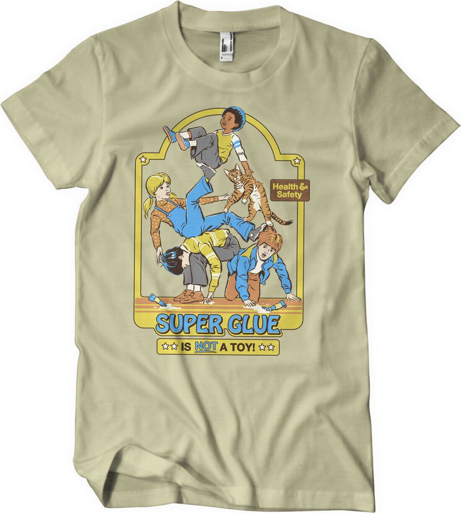 Super Glue Is Not A Toy T-Shirt - X-Large - Khaki