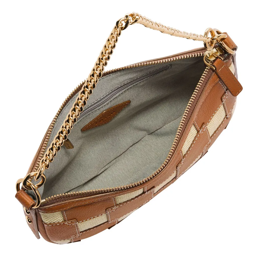 Fossil sac à épaule Jolie Brown Patchwork - Finition cuir véritable - 3