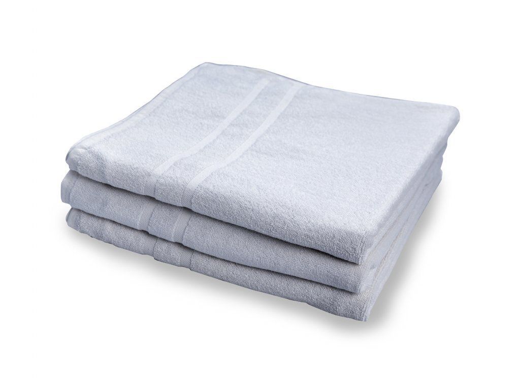 Hotelbadetuch Deluxe 100 x 200 cm Weiß, 100% Baumwolle