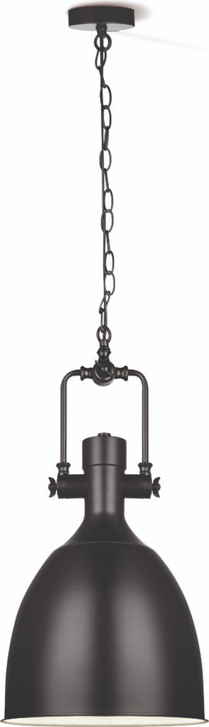 Hängelampe DIVE 29 matt schwarz - industrielles Design - E27 Fassung - D: 28,5cm