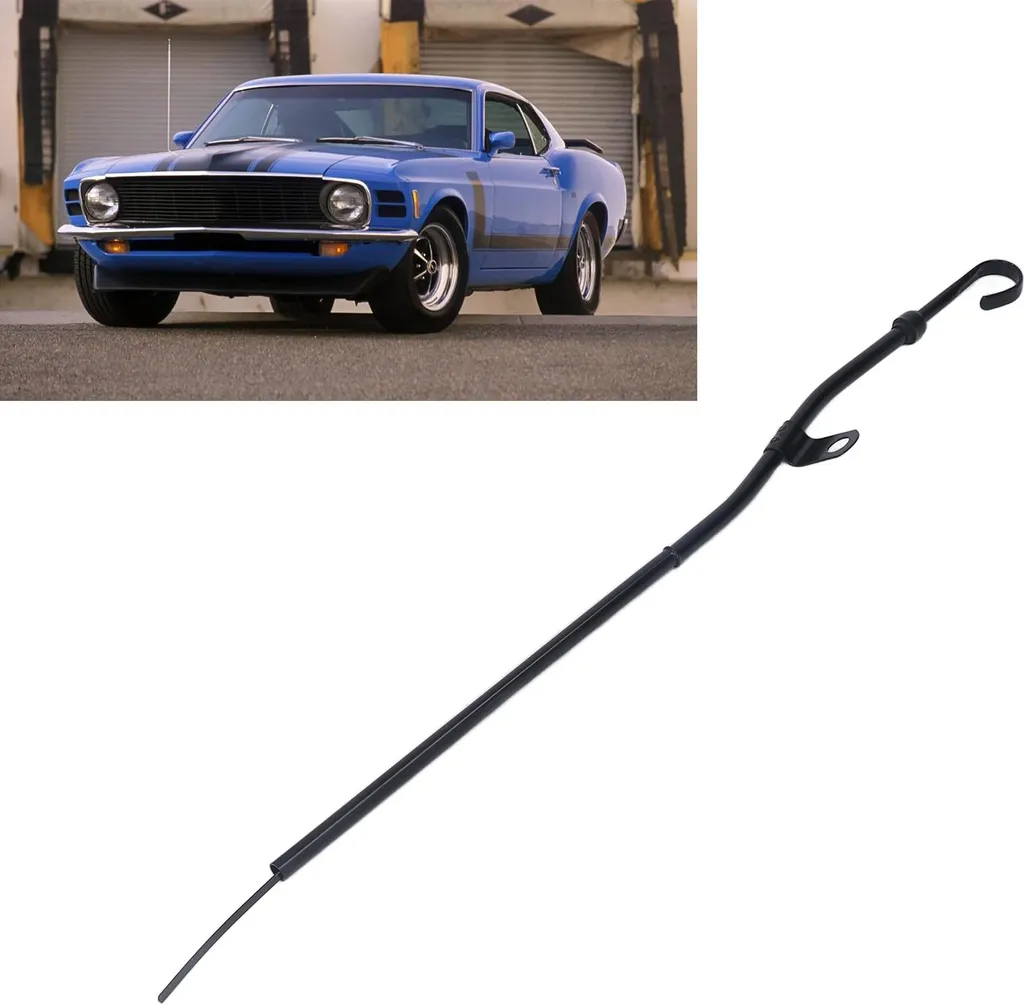 Tubo Astina Livello Olio Nero Acciaio Inox Ford 302 351C Cleveland