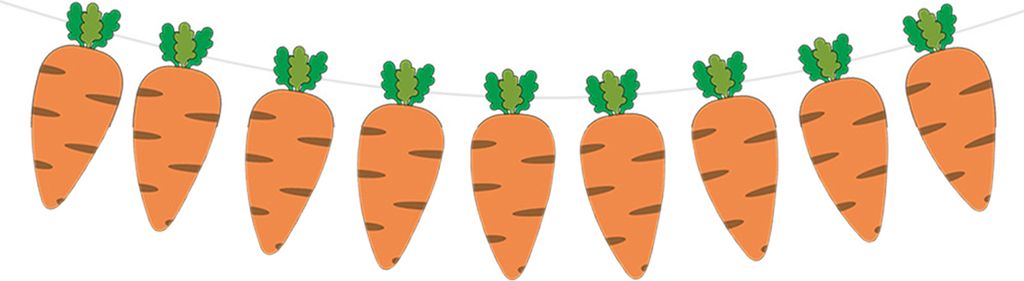 1 Set Ostern Banner Cartoon Bunny Feierliches Feier Papier Frohe Osterhasen Buntings Partyzubehör-B