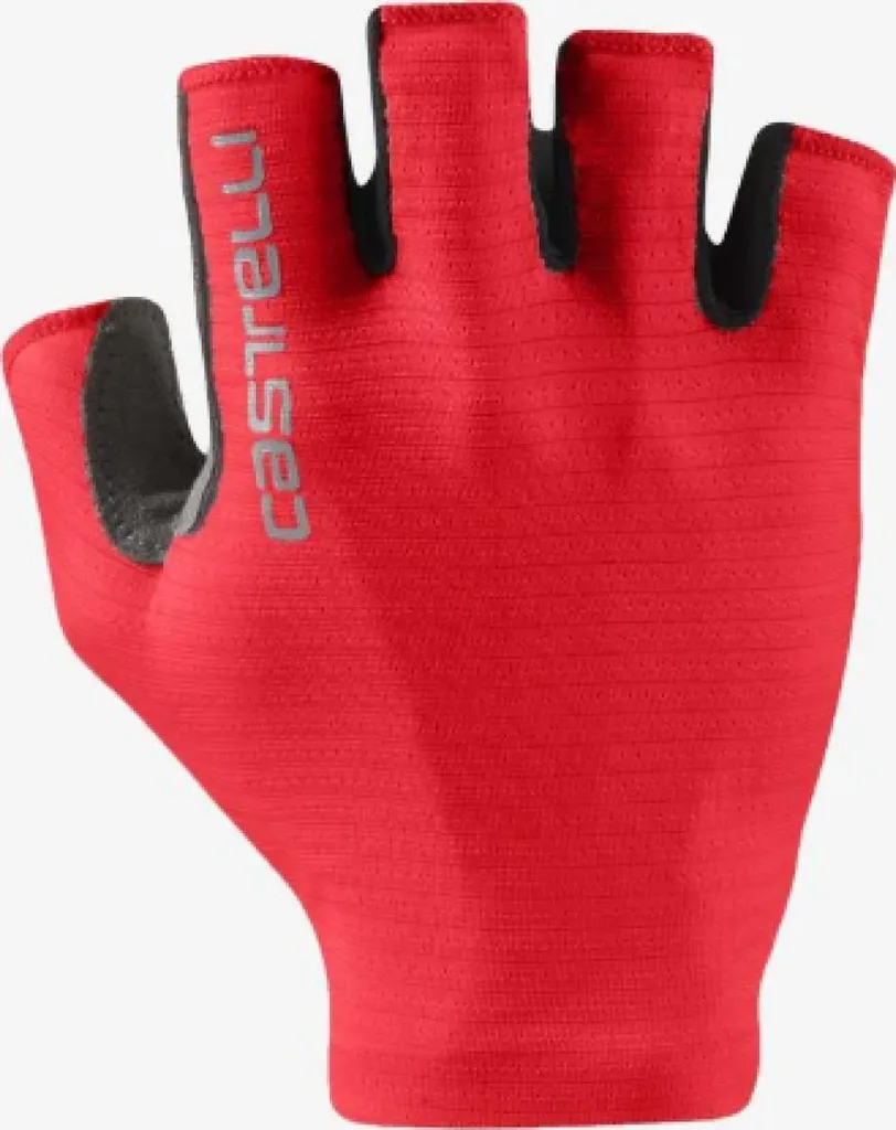 Gants Castelli Espresso Rouge S anti-vibrations pour mains sensibles