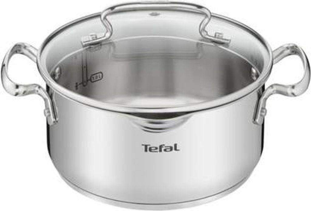 Tefal DUETTO+ G7194355, Rund, Edelstahl, Edelstahl, Produktbild 