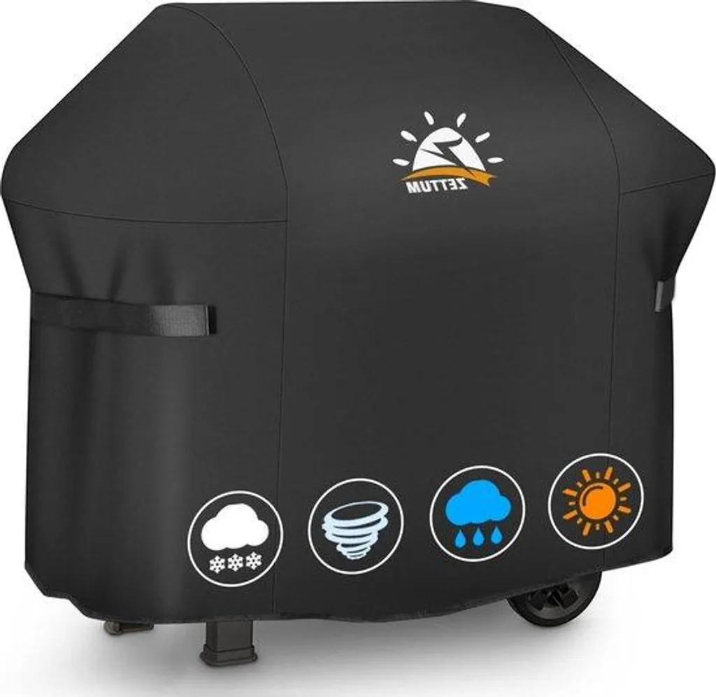 Housse de Barbecue Imperméable 152cm avec Revêtement PU Anti-Déchirure