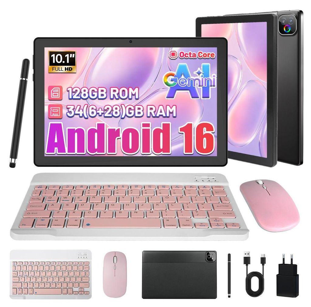 Tablet 34(6+28)GB RAM+128GB, 10 Zoll, Android 16, 6000mAh, Produktbild 