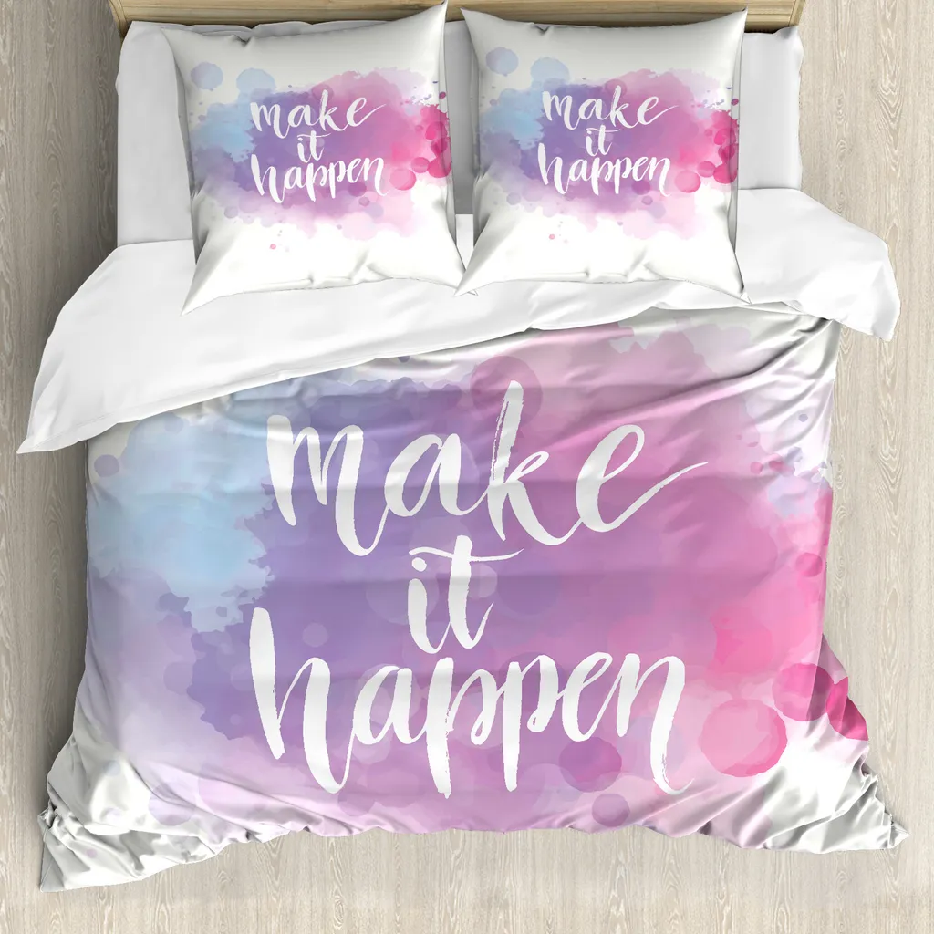 Set Copripiumino ABAKUHAUS Matrimoniale Fucsia Blu - Anallergico e Moderno
