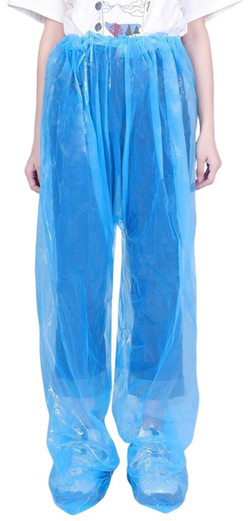 Wasserdichte Regenhose mit elastischem Bund für Damen und Herren, 130 cm/107 cm Länge, wiederverwendbar, ideal für Schneesport, Outdoor-Aktivit...