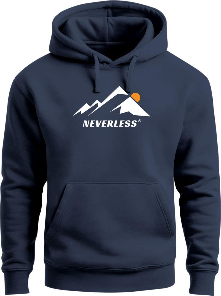 Hoodie Herren Print Mountain Grafik Print Kapuzen-Pullover Männer Fashion Streetstyle Neverless
