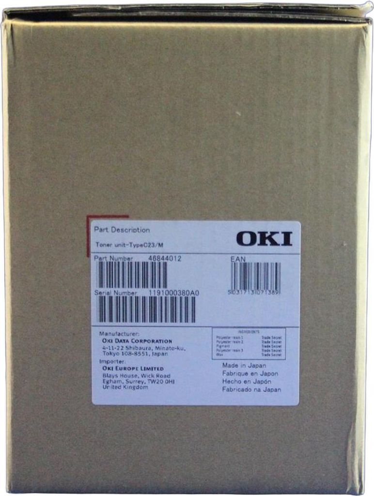 OKI 46844012, 9000 Seiten, Magenta, 1 Stück(e) Produktbild 