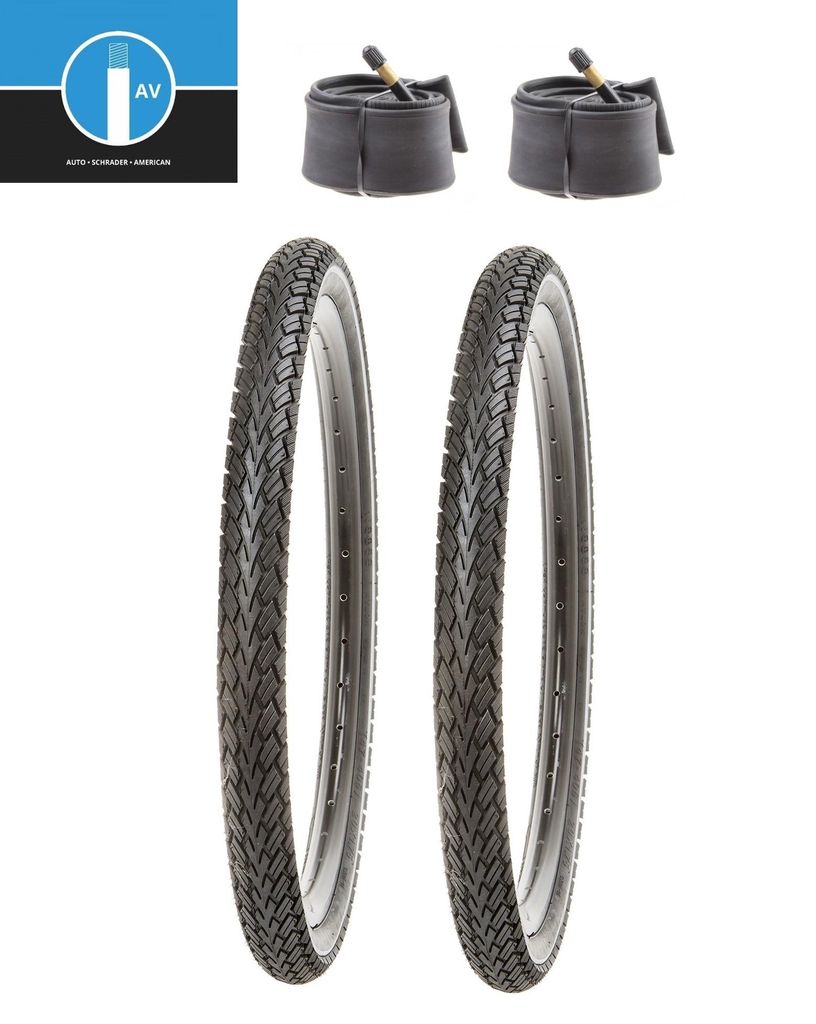 2 x Fahrradreifen 28 x 1,60 Zoll 42-622 (700x40C) SET KUJO inkl. 2 x AV Schlauch
