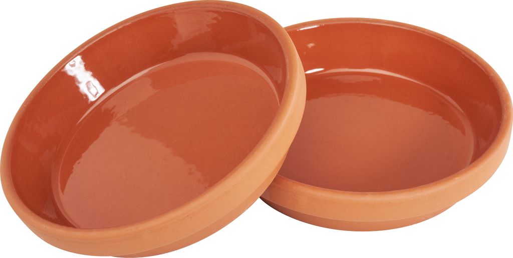 Terrakotta-Unterteller Innen-Ø 10 cm, 2 Stück Produktbild 