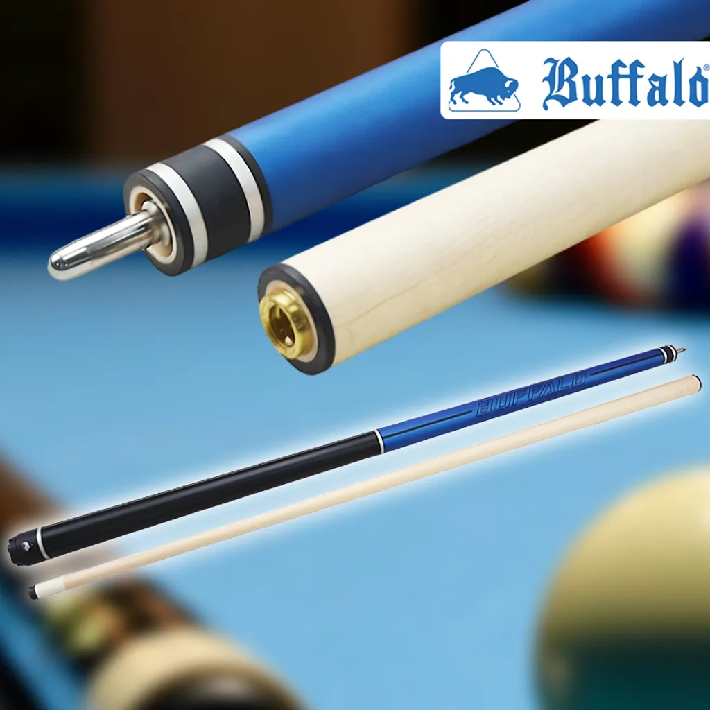Queue de Billard pour Compétition Buffalo Atlantic Bleu Mat Uni-Lock - 6