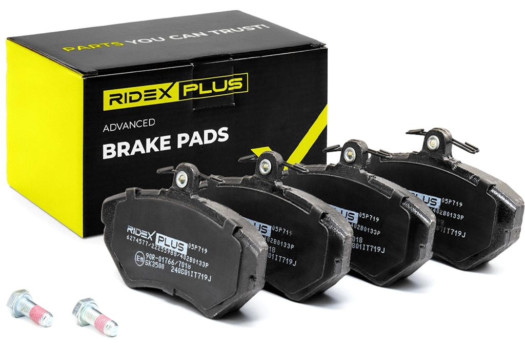 RIDEX PLUS Bremsbeläge Satz Vorne Bremsklötze für VW PASSAT Variant (3B6) 402B0133P