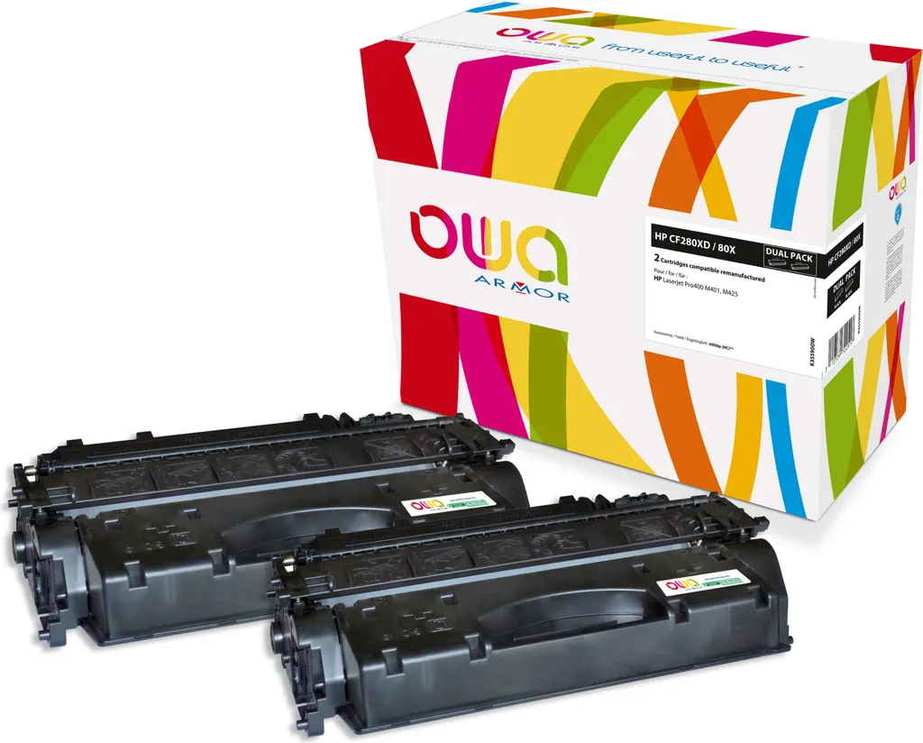 Toner Laser Noir Compatible HP CF280XD Armor OWA pour LaserJet Pro