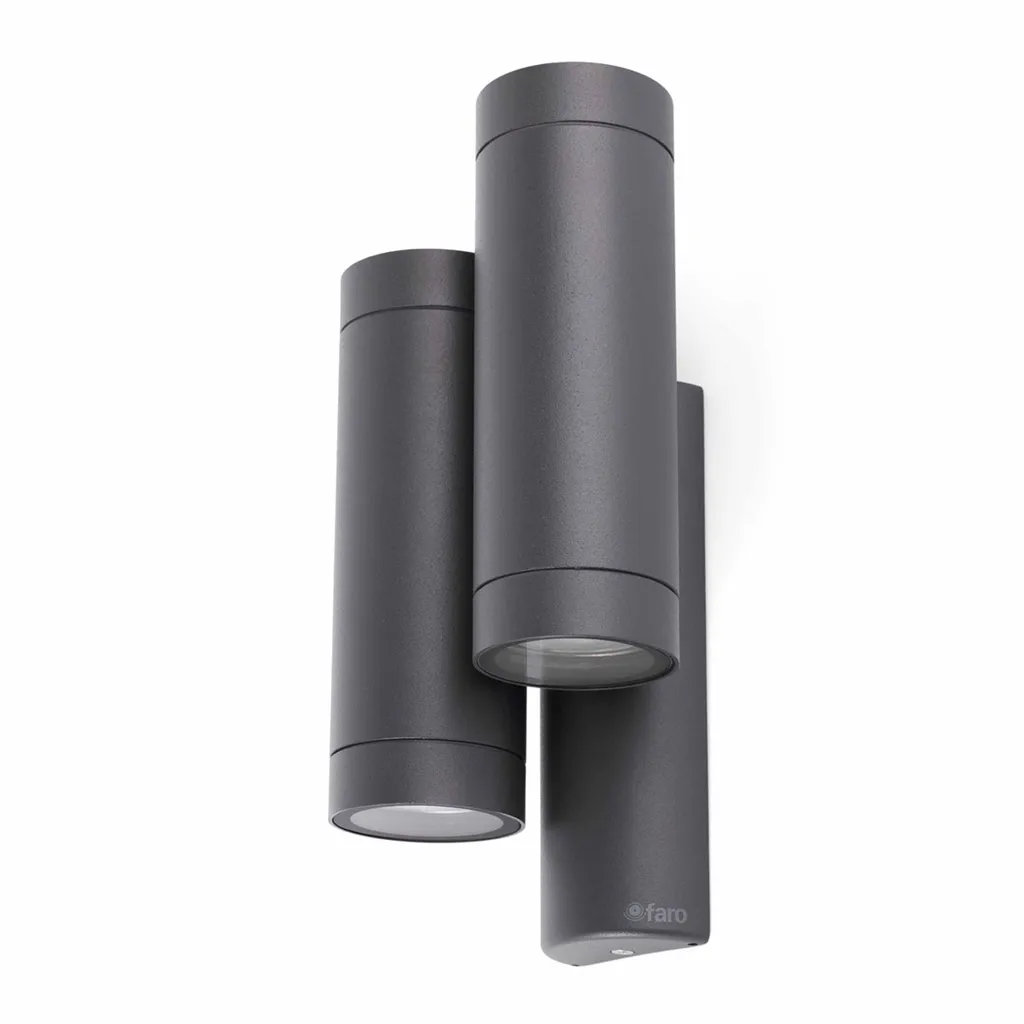Applique extérieure STEPS IP44 gris foncé étanche au design minimaliste