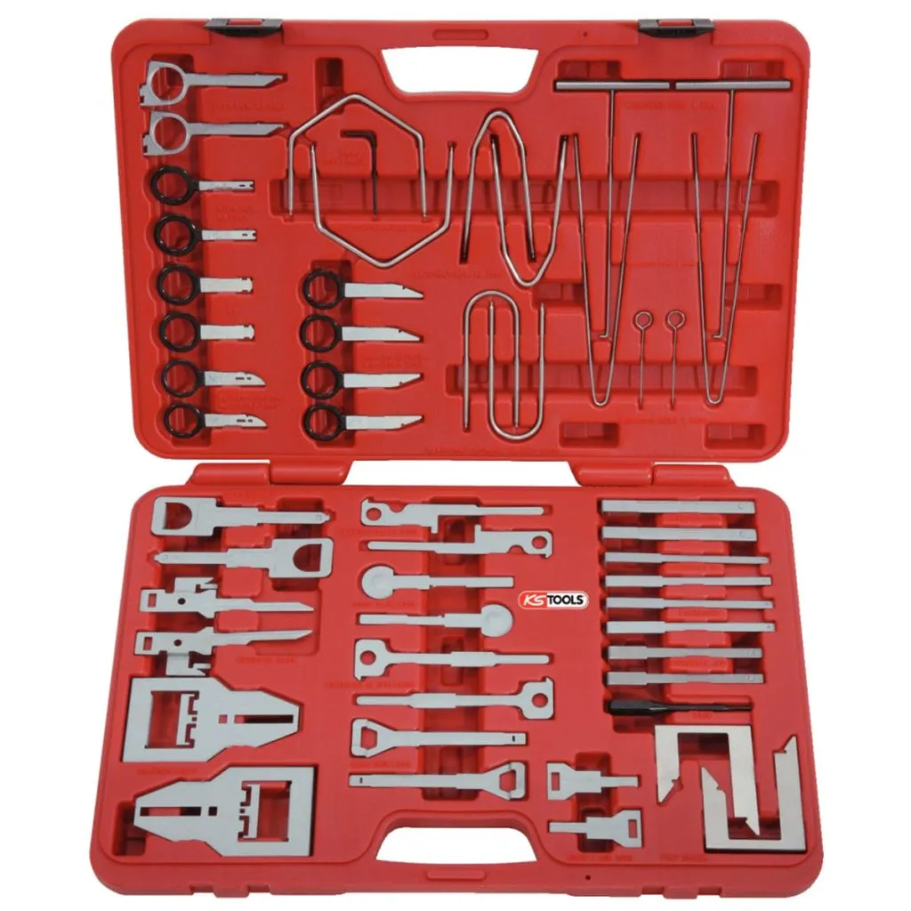Extraire un autoradio sans rayer le tableau de bord - Kit KS TOOLS 52