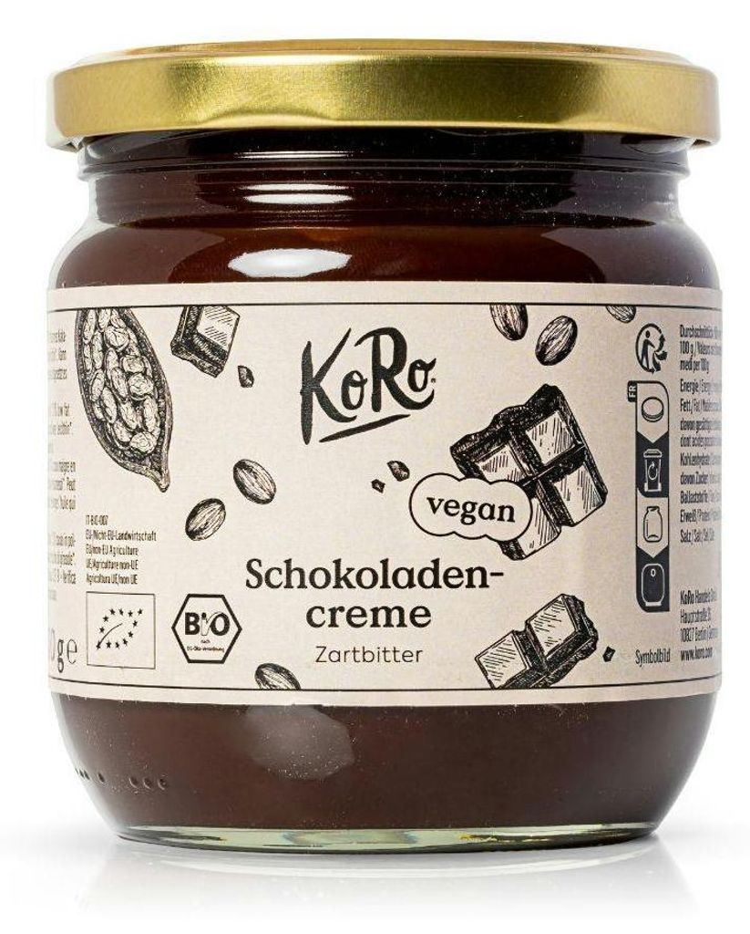KoRo I  Schokocreme Zartbitter 400 g Produktbild 