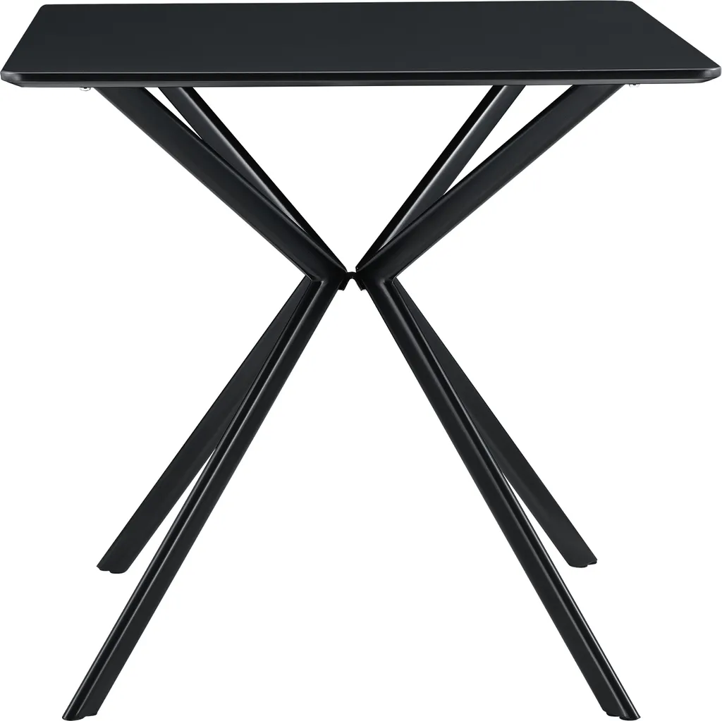 Petite table de salle à manger noire 78 cm pour optimiser l'espace - 3