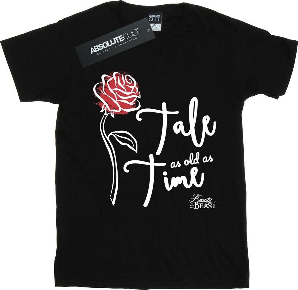 Disney - "Tale As Old As Time" T-Shirt für Damen BI42615 (L) (Schwarz)