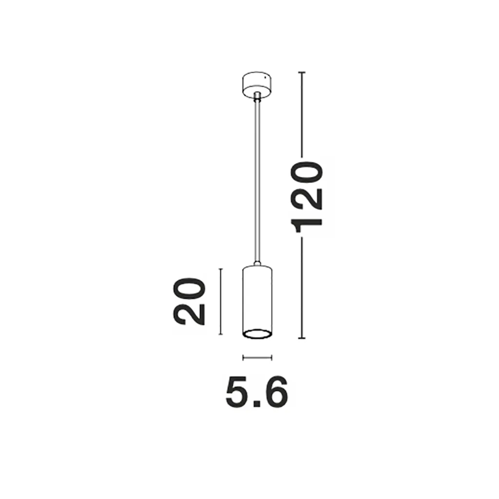 Lampada Sospensione Nova Luce Aila Nero Opaco 20cm | Illuminazione Top