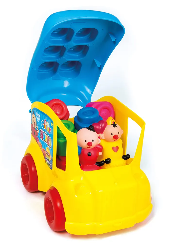 Bus Scolaire Bumba Baby Clemmy : Blocs Souples Lavables pour Bébé 10m+