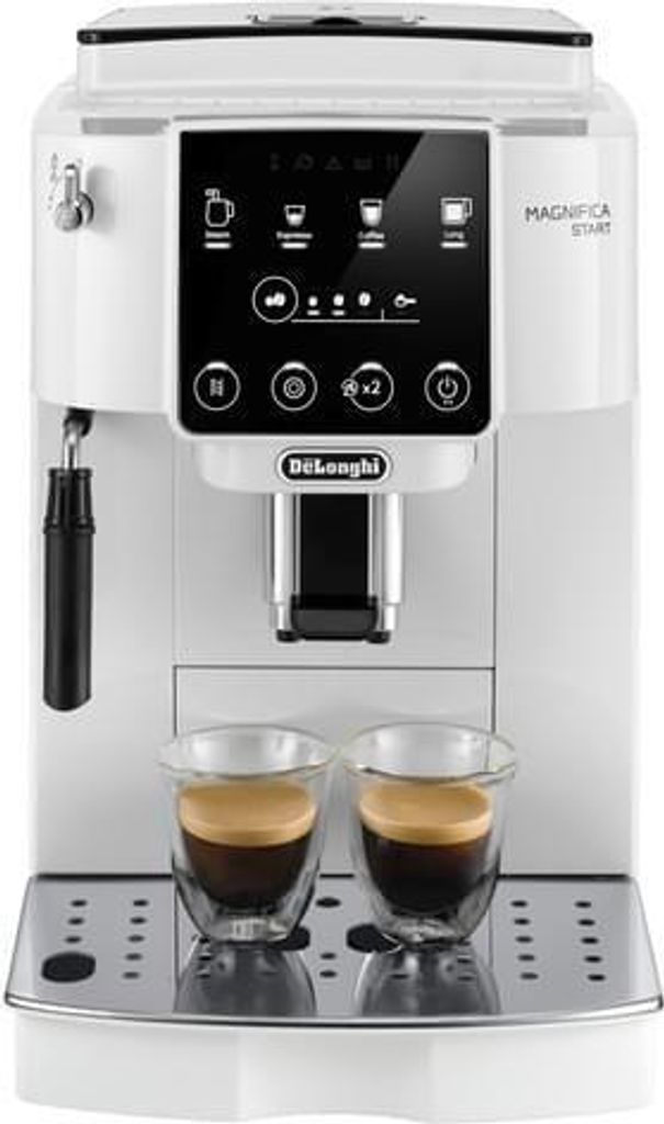 DeLonghi Magnifica Start Vollautomatische Kaffeemaschine ECAM220.20.W 1 8L 15 bar mit Mahlwerk und Aufschäumer