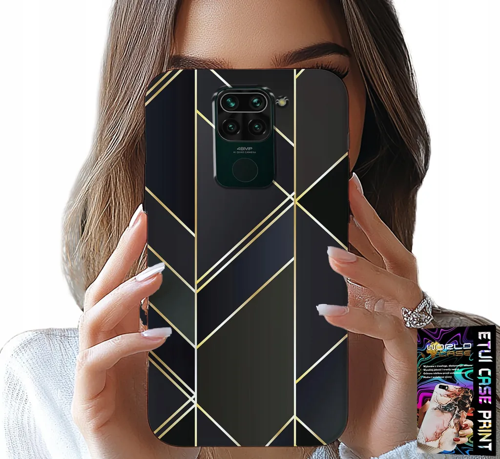 Custodia Xiaomi Note 9 Bordi Oro + Vetro Temperato Omaggio | Elegante