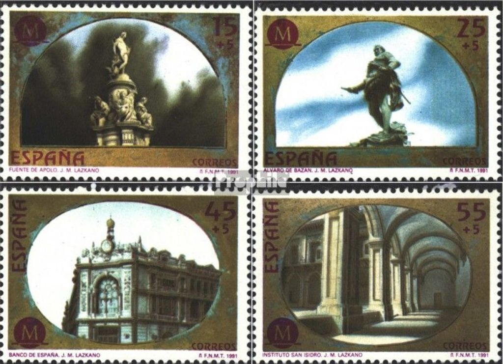 Briefmarken Spanien 1991 Mi 2996-2999 (kompl.Ausg.) postfrisch Madrid