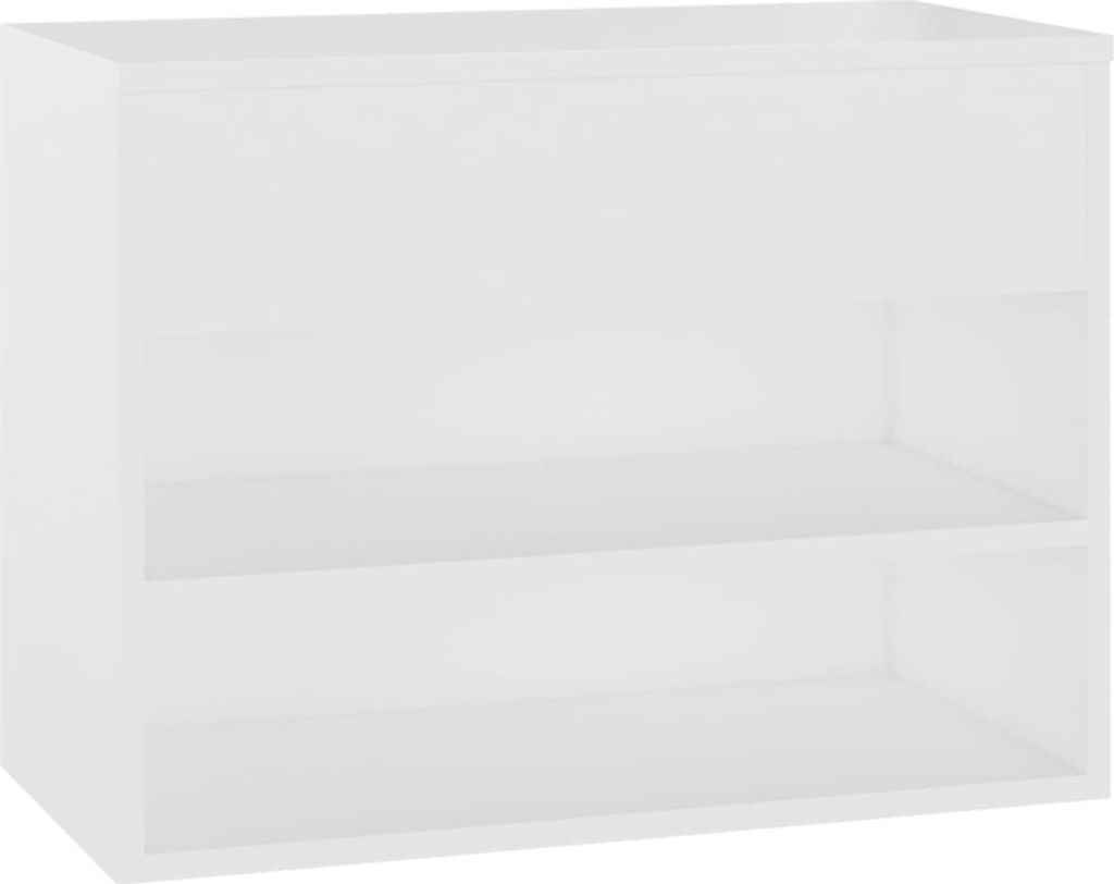 Schuhbank Weiß 60x30x45 cm Holzwerkstoff