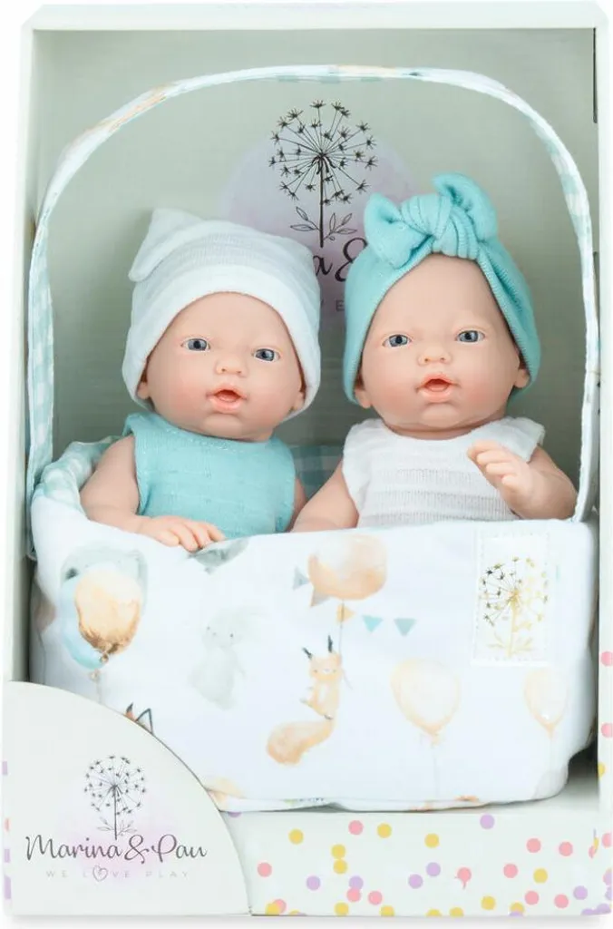 Poupées Mini Candy Doll jumelles 21cm en vinyle souple et articulé