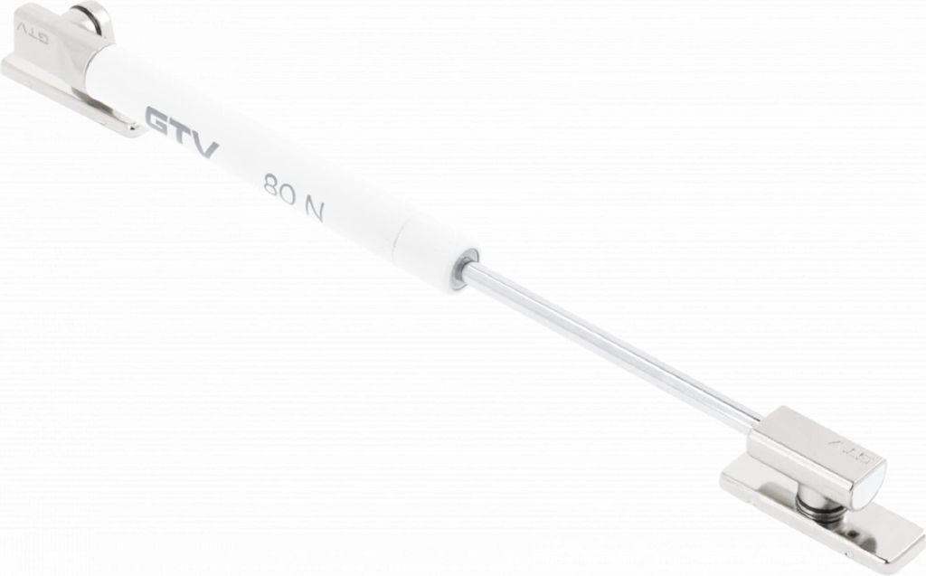 GTV Gasdruckfeder NEO ?15mm, 150N, weiß, moderner Klappenlift für einfache Montage, langlebig und stilvoll, ideal für ergonomische und ästhetis...