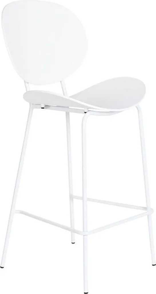 Sgabello Alto DKD Home Decor Antimacchia Bianco Nero per Famiglia