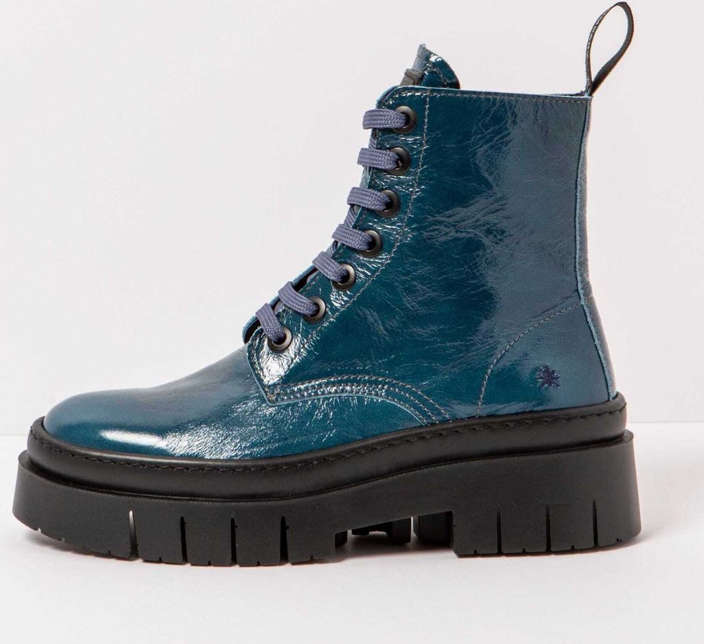 Art Schnürstiefel Damen 1953 PATENT FLASH PETROL/AMBERES Farbe Grün