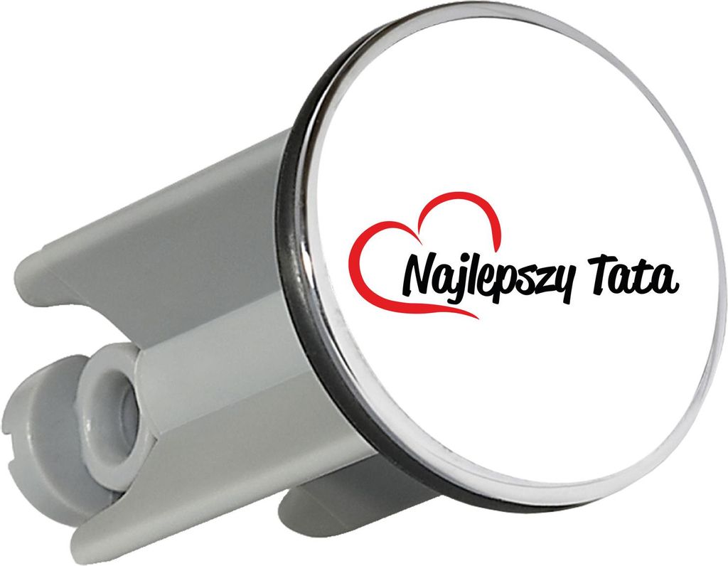 Huuraa Waschbeckenstöpsel Najlepszy Tata Serce 4cm höhenverstellbar Abflussstopfen Geschenkidee