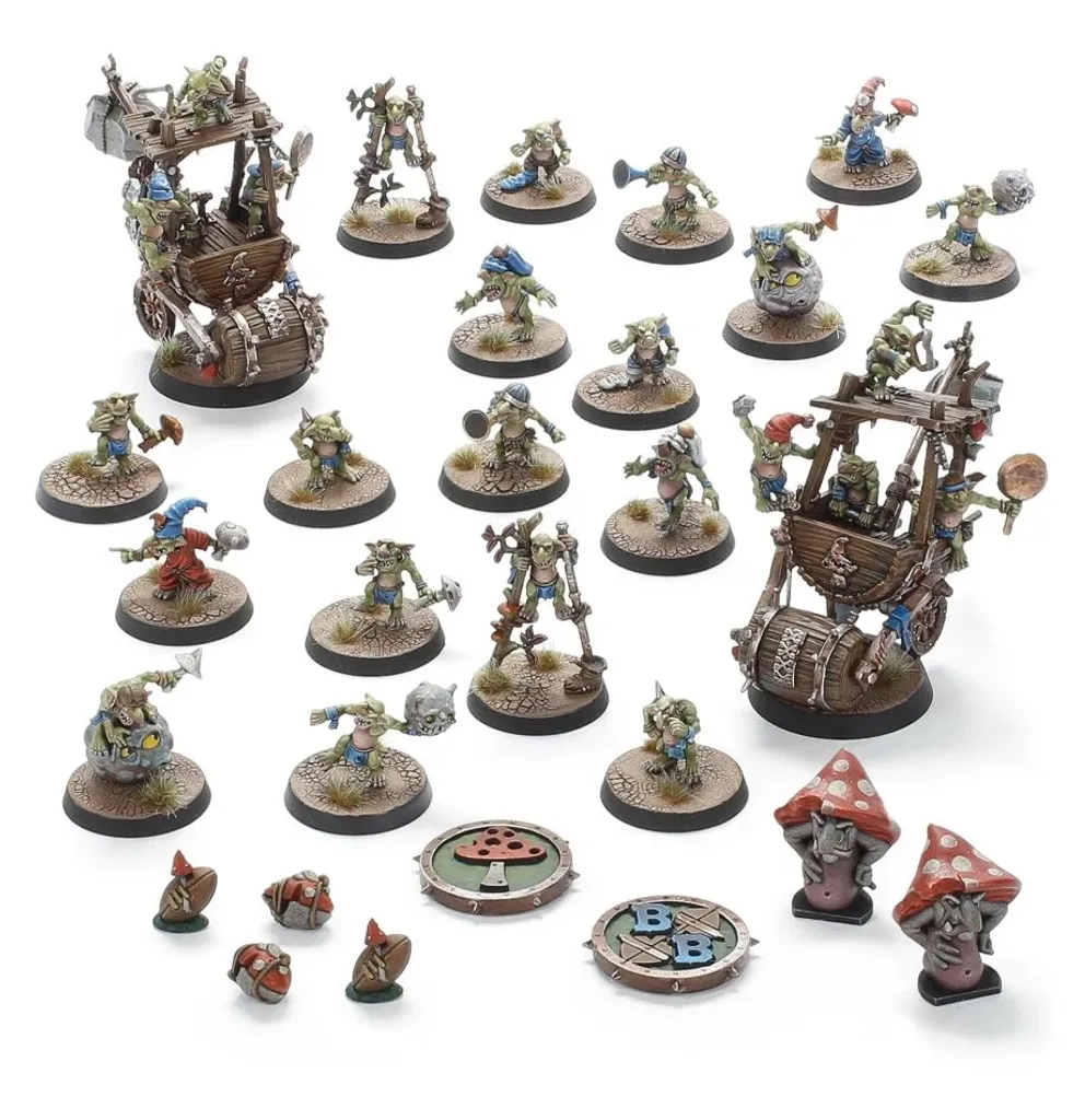 Pack de 20 Figurines Snotling Crud Creek Nosepickers pour Jeu Blood Bowl