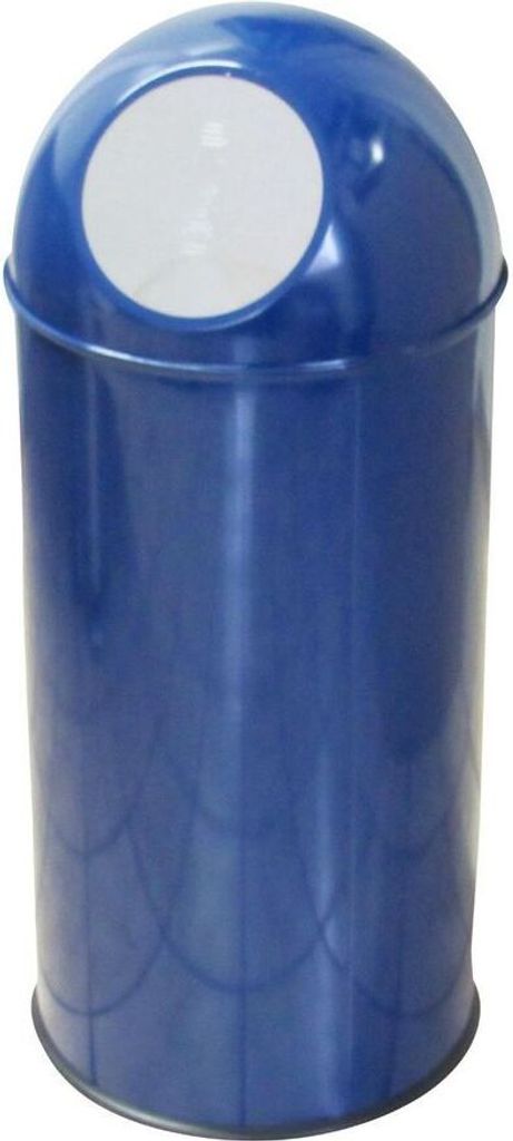 Mülleimer Abfalleimer Papierkorb Abfallbehälter Müllbehälter PUSH-Double 30Liter Blau