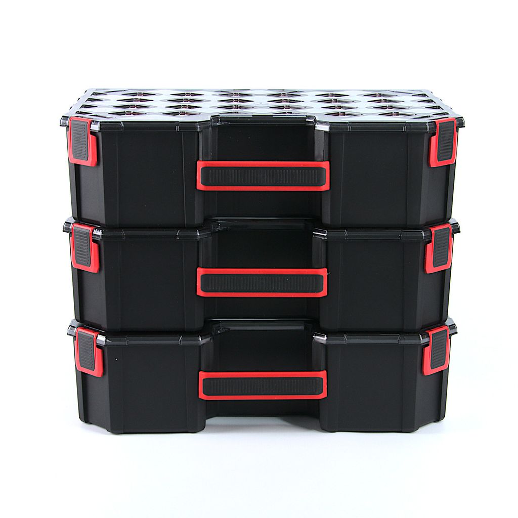 40 cm Organizer Sortimentskasten Sortimentsbox Rot Sortierbox 