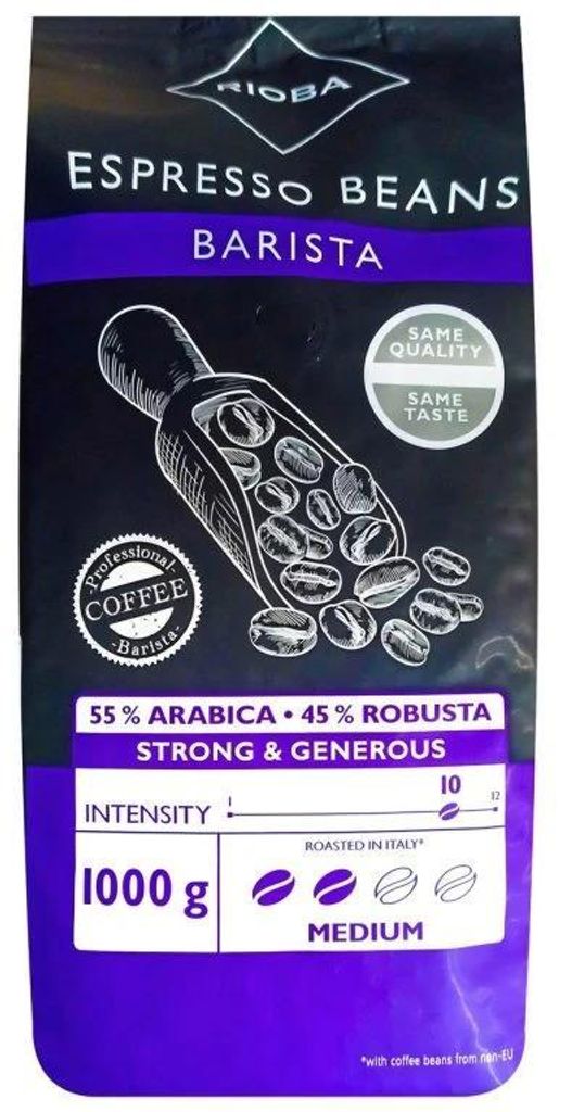 Espresso Barista Bohnenkaffee 1kg - Rioba Produktbild 