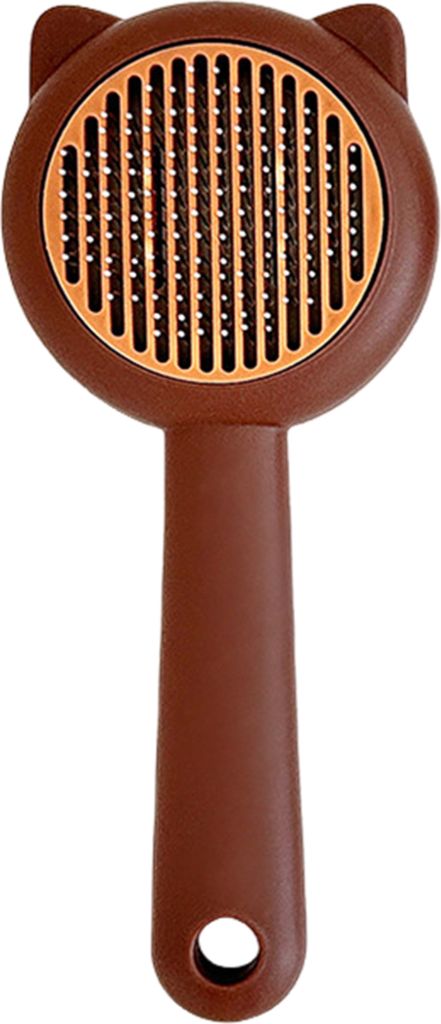 Zupfbürste für Haustiere, selbstreinigende Fellpflegebürste, schwimmende Haarentfernungs-Massagekamm für Katzen, Fellpflegezubehör für Hunde ...