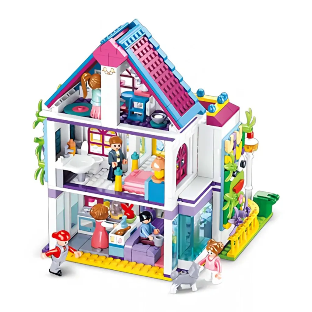 Maquette Villa Sluban 730 pcs : Jouet Éducatif pour Fille de 6 à 12 ans