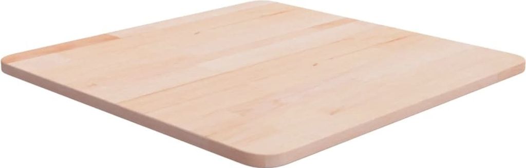 Tischplatte Quadratisch 50x50x1,5 cm Eichenholz Unbehandelt