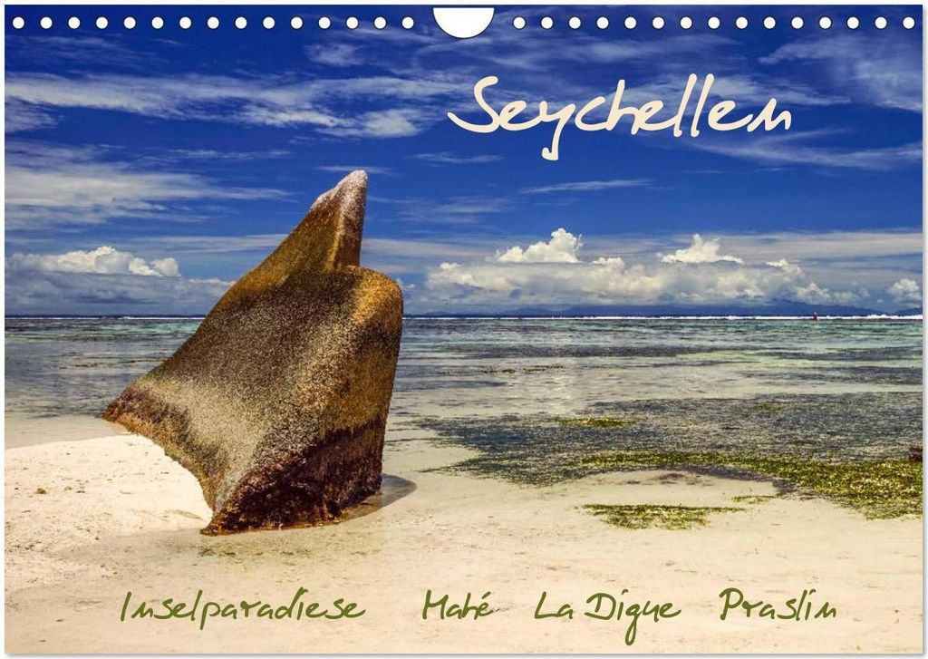 Seychellen - Inselparadiese Mahé La Digue Praslin (Wandkalender 2026 DIN A4 quer), CALVENDO Monatskalender