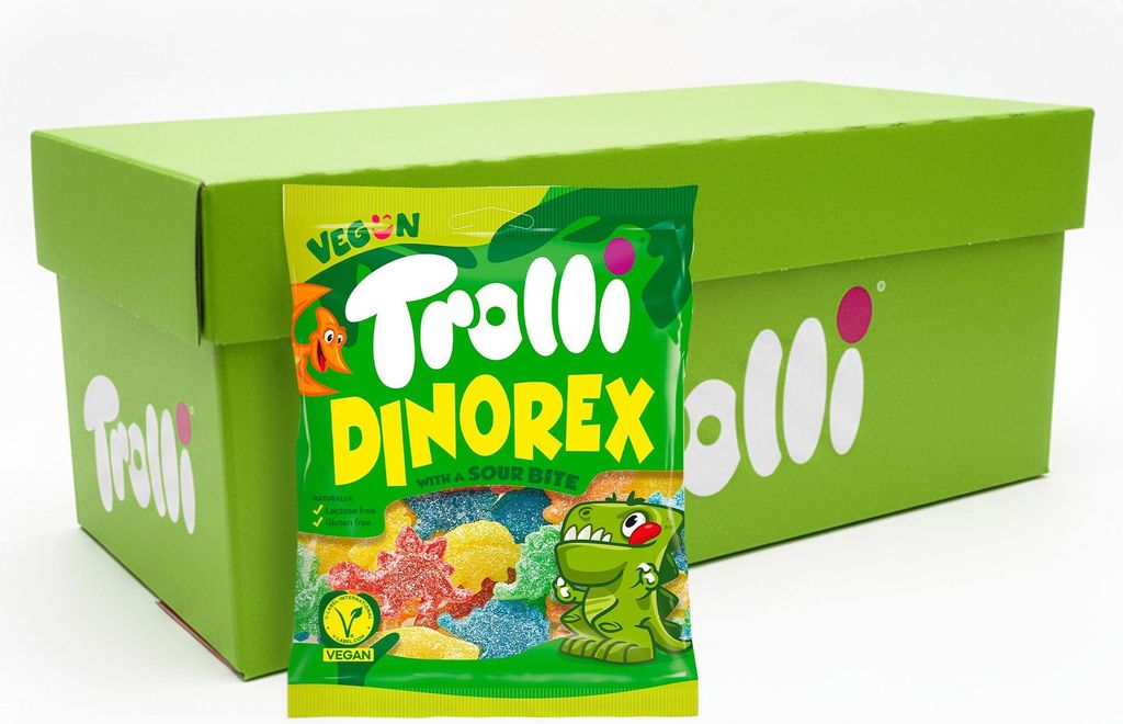Trolli Dino Rex Gemüsebeutel (18x 200g)