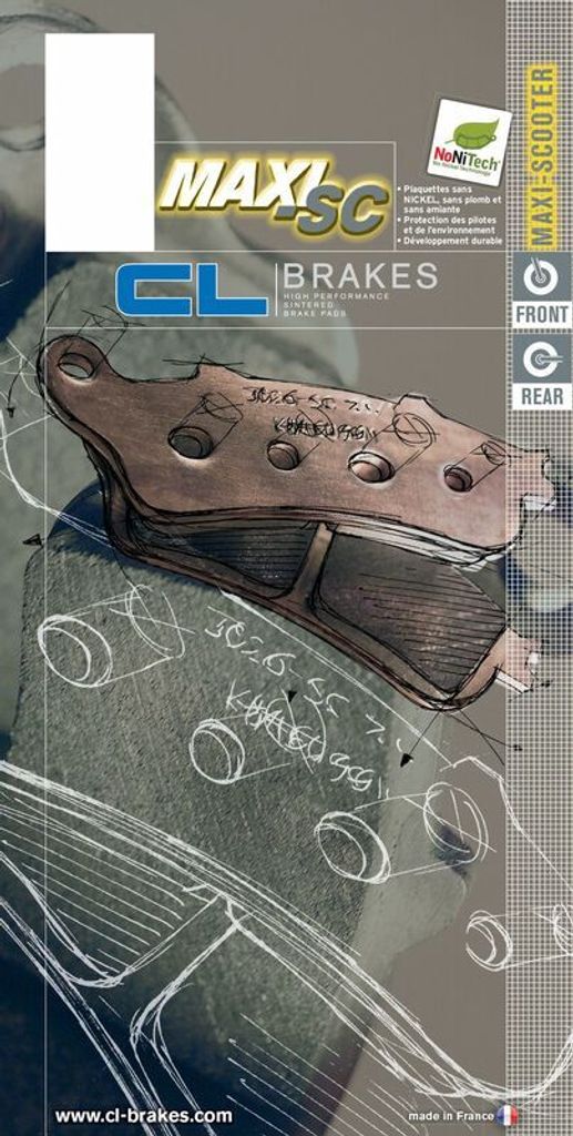 CL BRAKES Maxi Scooter Sintermetall Bremsbeläge - 3082MSC